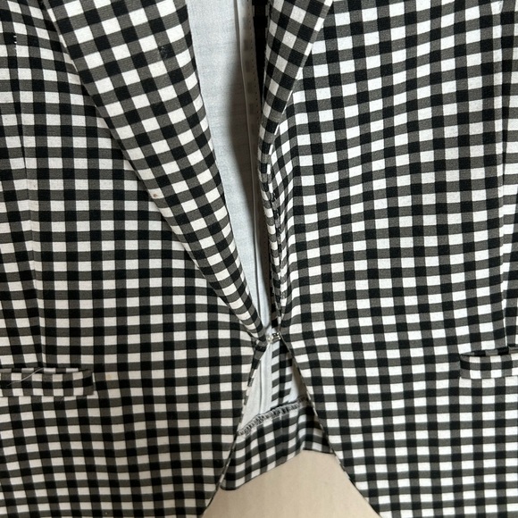 Amanda + Chelsea black&white gingham cropped blazer - size 2 Emily in Paris - Picture 9 of 14